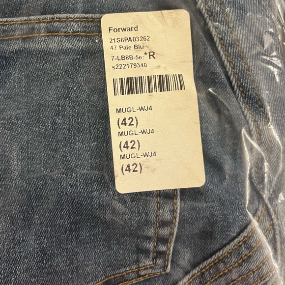 WOMENS MUGLER SPIRAL SKINNY JEANS SIZE FR42 - Picture 2 of 4